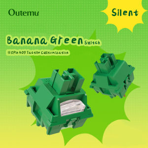 Outemu Banana Green Switch Silent 5 Pin 40g Tactile Pre-lubed Switches Hot Swap For DIY Mechanical Keyboard AULA AJAZZ MCHOSE