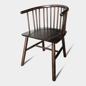 Scandinavian Solid Wood Dining Chair Princess Chair Y Chair Horn Balcony Manicure Milk Tea Cafe Log Armchair with Armrest
