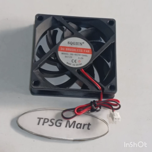 Quạt 7Cm dày 1.5Cm điện áp DC 12V - 0.2A / Loại 2 dây đầu 2 Pin (5.5mm x 4.0mm) NEW