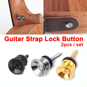 2pcs Guitar Strap Lock Button Hook for Acoustic / Electric / Bass / Ukelele Straps Lock Button | Gitar Akustik Elektrik / Guitar Straps Accessories