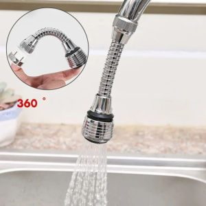Kitchen Stainless Steel Faucet Sprinkler Water-saving Device Lengthening Rotating Splash Proof Sprinkler Spray Extender Bubbler