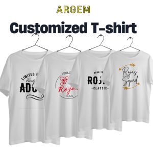 Argem Yalex Customized T-shirt Print for Reunion Business Event Birthday Souvenirs and Giveaways