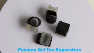 Pexmen 2Pcs Gel Toe Separators for Overlapping Toe Big Toe Spacer for Hallux Valgus Shock Absorption All-Day Comfort for Foot