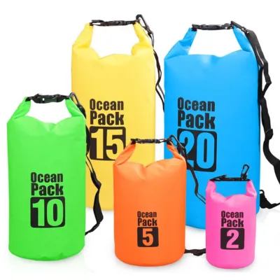 Murah DRY BAG TAS ANTI AIR Camping Hiking Daki Gunung Laut Outdoor Ocean Pack 2L 5L 10L 15L 20L 30L Premium