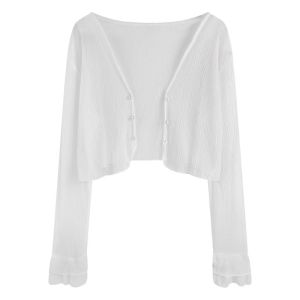 MOULIQIN | UV Protective Long Sleeve Coverup Loose Fit Blouse