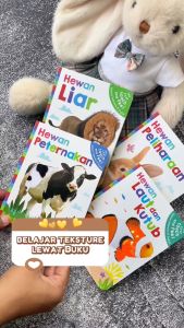 Buy 3 Get 1 Free! My First Touch and Feel HEWAN Board Books (dapat 4 judul lengkap) - Buku Sensori Bayi [GinukGinuk]