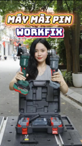 Máy Mài Pin WORKFIX WF-AG100B Không Chổi Than Công suất 900W Công Tắc Lưng 3 Tốc Độ