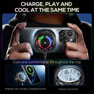 MEMO CX19 Semiconductor Phone Cooler 15W Magnetic Wireless Charger & 10W Cooling Design Magnetic Semiconductor Cooling Fan