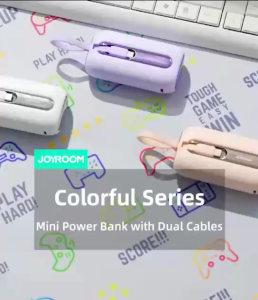 Joyroom JR-L012 Powerbank 22.5W | Mini Powerbank 3C Certified | Built-in Cable iPhone Android