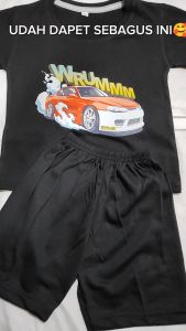 Baju Kaos Setelan Distro Anak Laki Laki Karakter Mobil Balap Cowok Keren Usia 1 - 10 Tahun - DTF