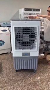 Meier พัดลมไอเย็น พัดลมเย็น พัดลมปรับอากาศ ถังเก็บขนาด ลิตร 70L พัดลมมัลติฟังก์ชั่น แอร์เคลื่อนที่พัดลมไอเย็