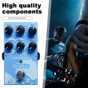 M-VAVE Mini Universe w/ 9 Modes & Room/Shimmer | FX Live/Studio Reverb Machine | Guitar/Bass Signal Chain Optimized