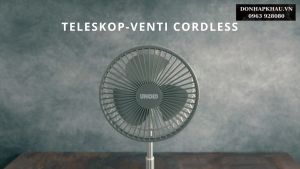 Quạt tích điện UNOLD 86720 Teleskop-Venti Cordless