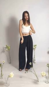 Try_yorata | Blursday Michelin top Mini lettuce top Blue lace Legging Skants เสื้อกล้าม เสื้อครอปสายเดี่ยวลูกไม้ แบรนด์ไอจี