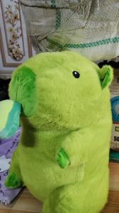 Gấu bông capybara đồ chơi sang trọng ăn dưa hấu dâu tây cà rốt capybara gối búp bê Thú Bông Thú Nhồi Bông Toy Voi