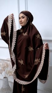 Mukena Dewasa Katun Mikro 2in1 Bordir Bunga Layla