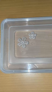 Multipurpose Long Clear Plastic Storage Box with Lid Fridge Organizer for Fruits Vegetables Snacks Desserts Graham Cake