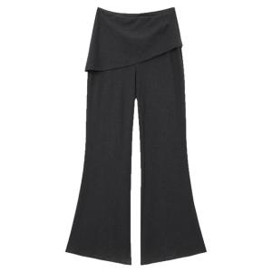flare culotte with a skirt design Womens Trousers