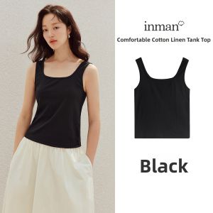 INMAN | Square Neck Sleeveless Slim Fitting Camisole Top