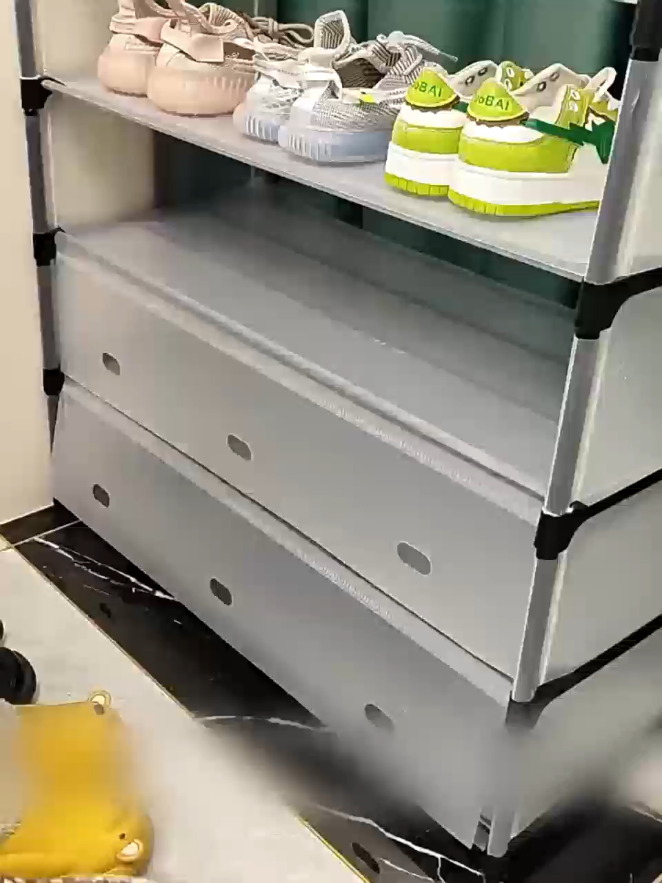 4/5/6/7 Layers Shoe Rack Stackble Dust Water Proof Shoe Rack Stainless Steel Shoe Storage Rack