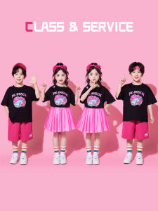 เด็กเครื่องแต่งกายชุดทีมโรงเรียนประถมศึกษาคําพูดการแข่งขันเชียร์ลีดเดอร์ชุดอนุบาลกลุ่มแสดง Lù Yī