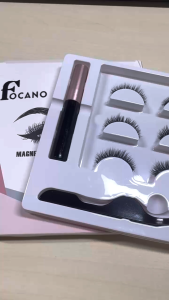 CHARM  Bulu Mata Magnet 3 Pasang Set Bulu Mata Palsu Magnetik Magnet 3D Premium Memperbesar Mata Seseorang