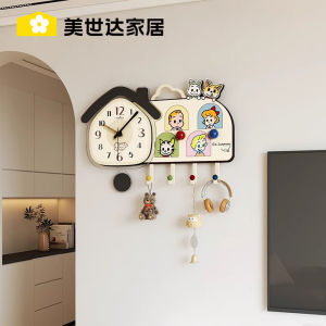 Modern Creative Wall Clock Artistic Home Living Room Decor Silent Quartz Movement Acrylic Material Simple Design Metal Frame