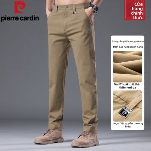 Pierre Cardin | Quần Nam Thoáng Khí Form Đứng Phẳng Cao Cấp Bằng Cotton