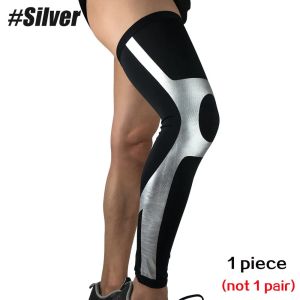 1 PCS Full Leg Compression Sleeve Knee Pads Cycling Leg Warmers Long Leg Sleeves Cycling Bicycle MTB Riding Legwarmers Men Women