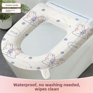 MONLEYTA | Waterproof Toilet Seat Cushion Stick On No Wash All Season Universal Toilet Mat Home Use Cartoon Cute Style Adult Toilet Seat Cover