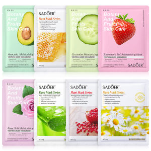 BIOAOUA | 8pcs Natural Plant Face Mask Beauty Skincare Facial Masks Moisturizing Firming Hydrating Facial Mask Face Care Korean Cosmetics