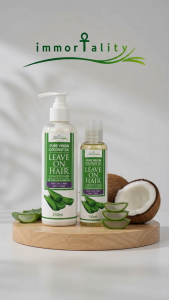 Immortality Leave-In Conditioner Curly & Wavy Hair | CGM-Friendly | Anti-Frizz | Aloe Vera VCO | 100/250ml