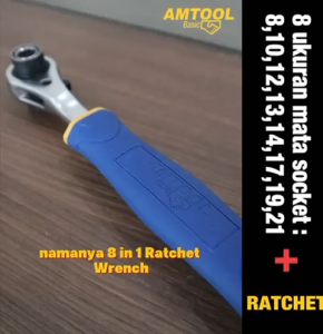 AMTOOL basic 8 in 1 Ratchet wrench 8 - 21mm AMT8859008