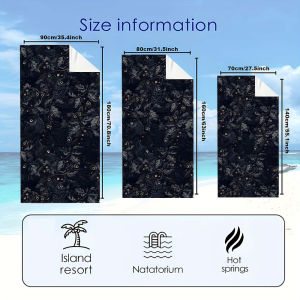 BILIBILI | Dark Owl Woodland Beach Towels Ultra Lightweight Quick Drying Super Absorbent Summer Essential Fast-Drying Towel for Beach