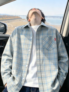 ZUOFEILI | Checked Long Sleeve Slim Fit Shirt