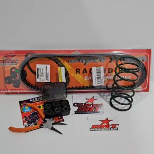 PAKET KIRIAN 2 VBELT ROLLER NINJA BALL & PER CVT BRT BEAT SCOOPY SPACY VARIO 110 FI NON ESP STARTER KASAR