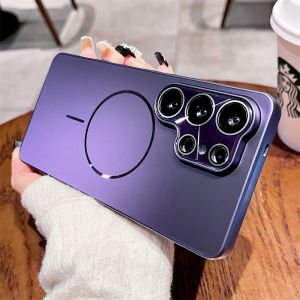 Ốp Điện Thoại Aurora Tương Thích MagSafe Cho Samsung Galaxy S26/S24/Ultra/S25 Plus - Ốp Lưng Sạc Không Dây Bảo Vệ Ống Kính Chống Sốc Chất Liệu PC+TPU