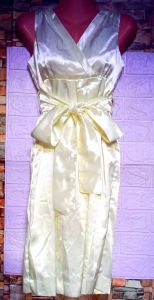 Preloved Gown Dress Sleeveless with Removable Belt