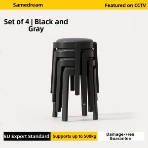 SAMEDREAM | Stackable Durable Thick Plastic Stool