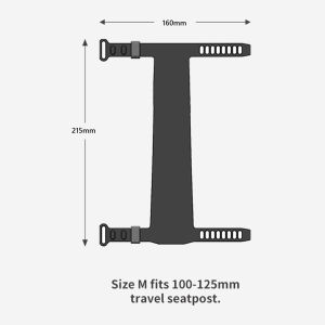 Bike Seatpost Mudguard Adjustable Bike Dropper Tube Protector Easy to Install Bicycle Seat Tube Mud Gravel Guard for Bike Debris