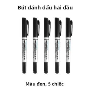 3/48 Chiếc Chống Thấm Nước Thường Trực Bút Đánh Dấu Bộ Hai Đầu 0.5/1.0 Mm Đen Trường Nghệ Thuật Văn Phòng Văn Phòng Phẩm Tranh Sơn Dầu Bút Đánh Dấu