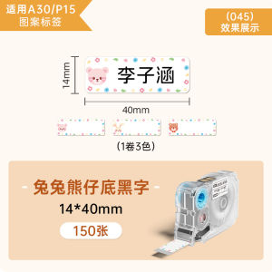 Heat Transfer Name Labels A30/P15 Fabric Material Washable Ironing Back to School Season Three-Proof Colorful PET Waterproof Stickers