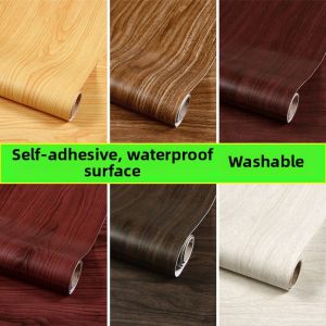 Self-Adhesive Waterproof Wood Grain Wallpaper