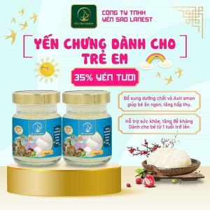 Nước Yến Sào Chưng Trẻ Em 35% Tổ Yến 70ml