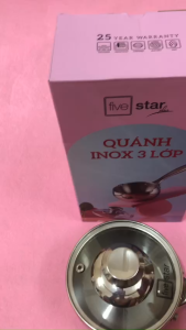 Quánh táo Inox 304 đúc liền khối 3 lớp Fivestar Plus 12cm