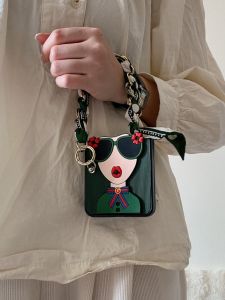 Purax Huawei Pocket2 Xiaomi MixFlip2 Foldable Screen Protective Case with Hand Strap Luxury Creative Ins Style Mobile Phone Cover