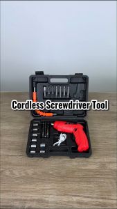 【48 in 1】Mitsushi 48pcs Rechargeable Cordless Drill Driver Kit with LED Light Tool Set Durable Lithium Battery Foldable Screwdriver for Household Motorcycle Industrial Repair Tools