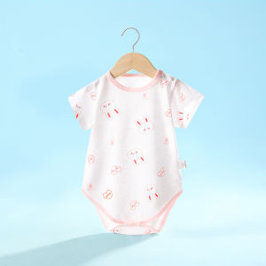 Summer Triangle Cotton Romper Baby Bodysuit Short Sleeve Pure Cotton Wrap for Boys And Girls Newborn Lightweight Clothing