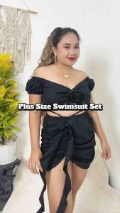 Taytay.PH PLUS SIZE CATRIONA 2IN1 PADDED FLOWER SET SWIMSUIT LARGE TO 3XL