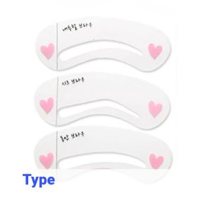 Khuôn kẻ chân mày B12 BROW CLASS bộ 3 khuôn hàng chuẩn dễ sử dụng TTNTB12